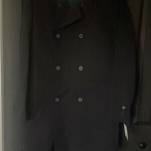 Alex Cannon Men’s Navy Quilted Double-Breasted Coat